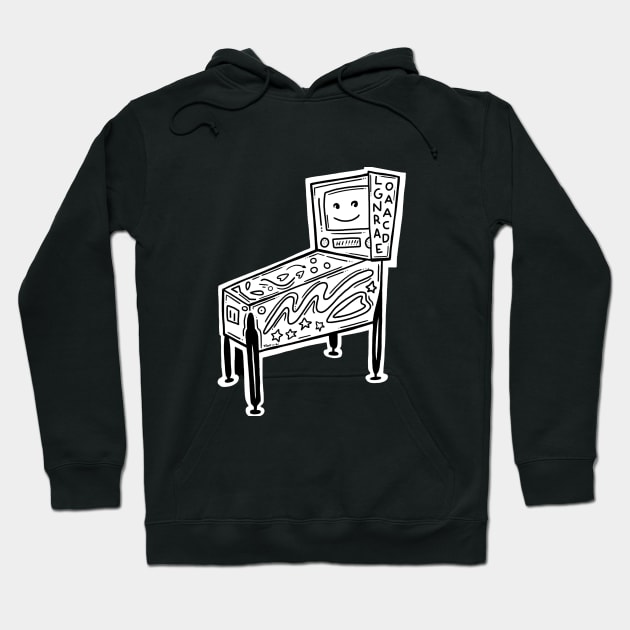 Smiling Pinball by Tavi Veraldi Hoodie by Logan Arcade